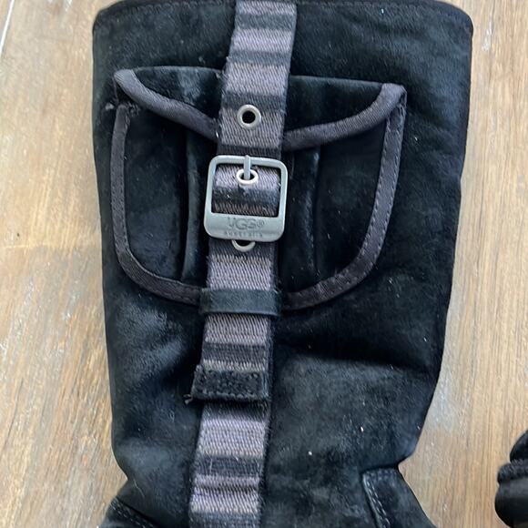 UGG Australia Retro Cargo Shearling Boot Women size 6 Black - Picture 3 of 14